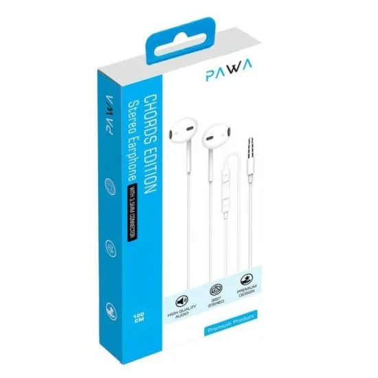 Pawa Chords Series Stereo Earphone 3.5Mm